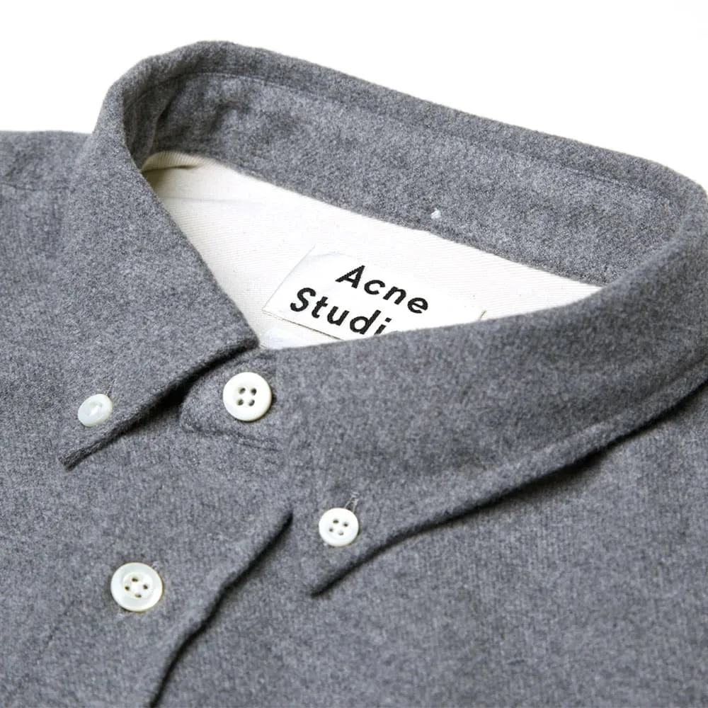 Acne Isherwood Flannel ShirtGrey