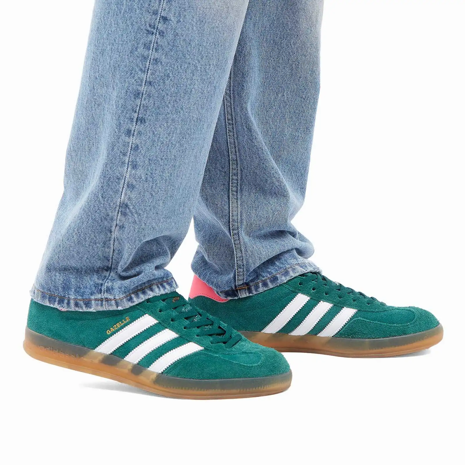 adidas Gazelle Indoor Collegiate Green Lucid Pink