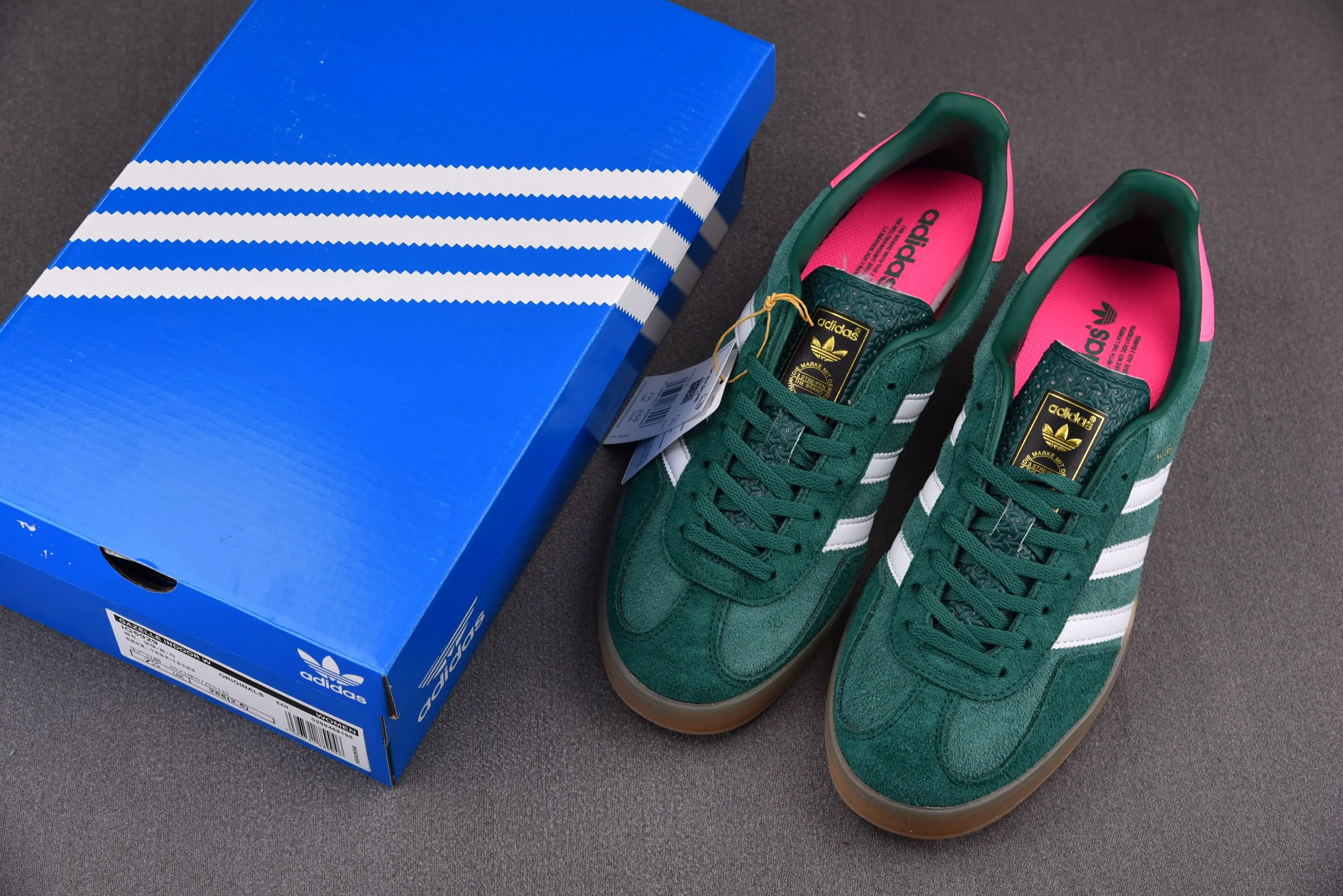 adidas Gazelle Indoor Collegiate Green Lucid Pink