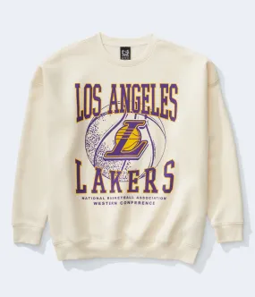 Aeropostale Womens' Los Angeles Lakers Basketball Crew Sweatshirt - Beige - Size XS - Cotton - Teen Fashion & Clothing Canvas To