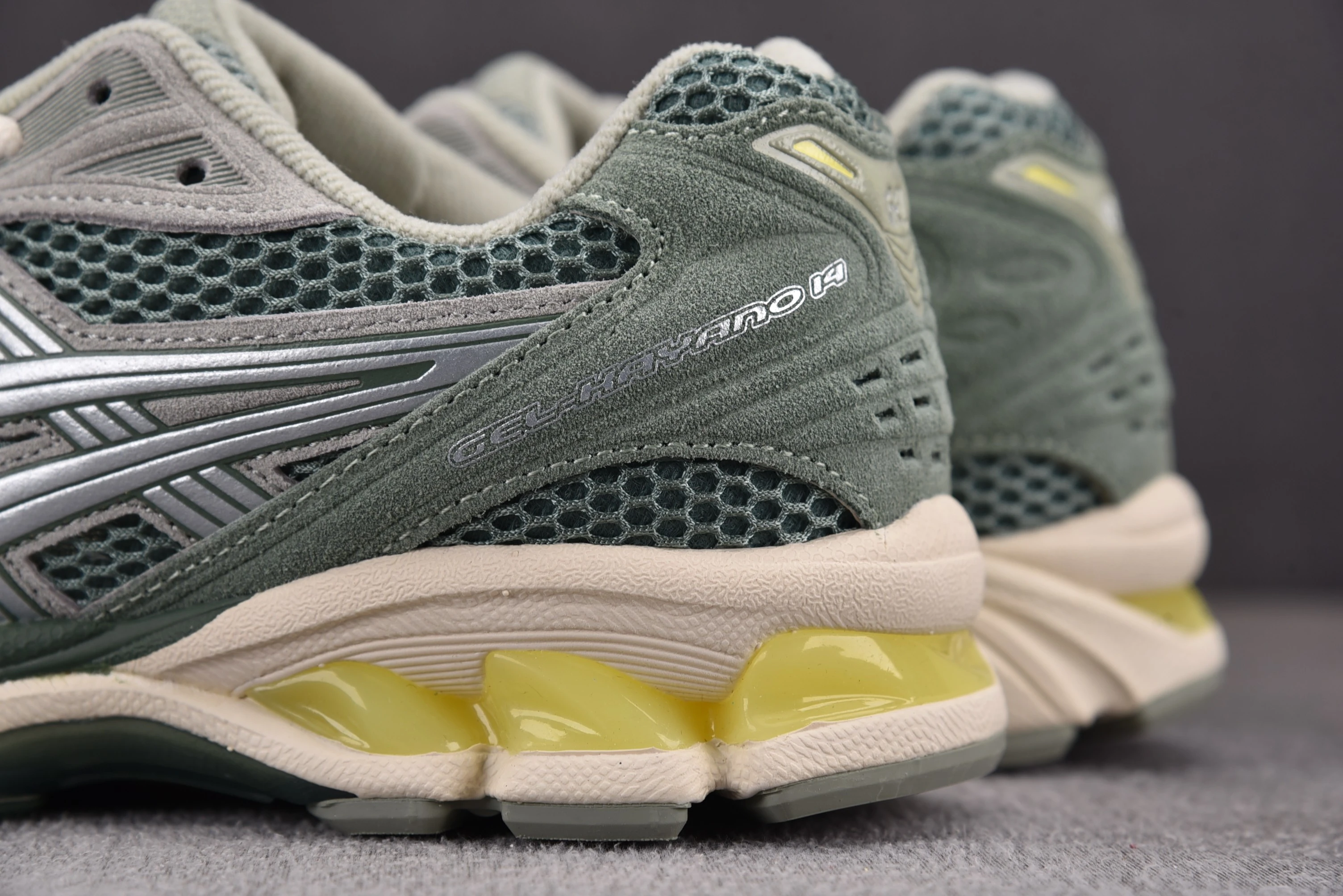 ASICS Gel-Kayano 14 Olive Grey Pure Silver