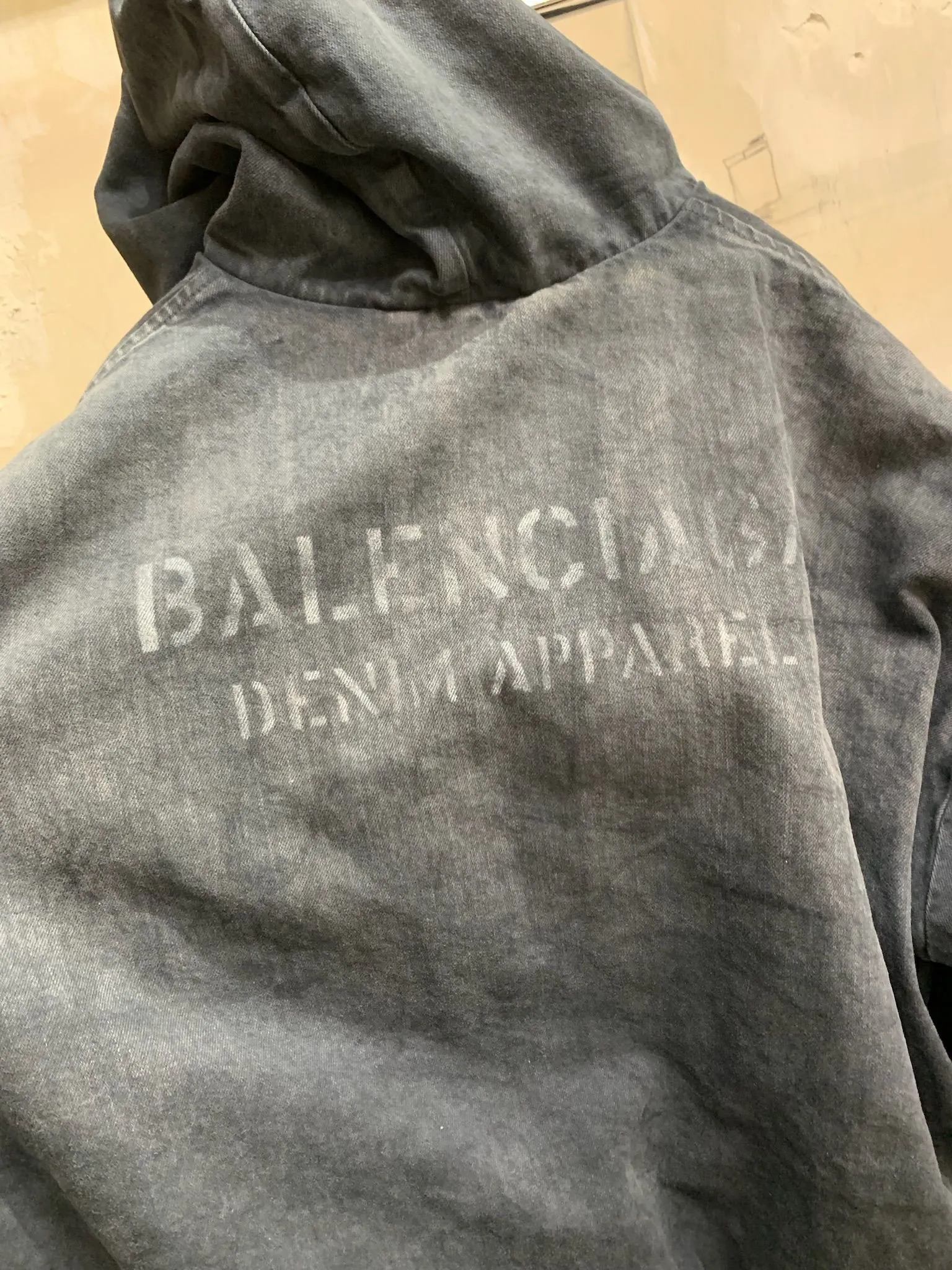 BALENCIAGA  |Denim Logo Luxury Hoodies