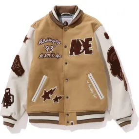 BAPE MULTI MOTIF VARSITY JACKET MENS