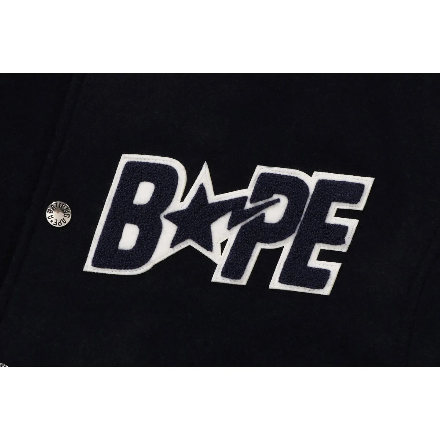 BAPE STA CROPPED VARSITY JACKET LADIES