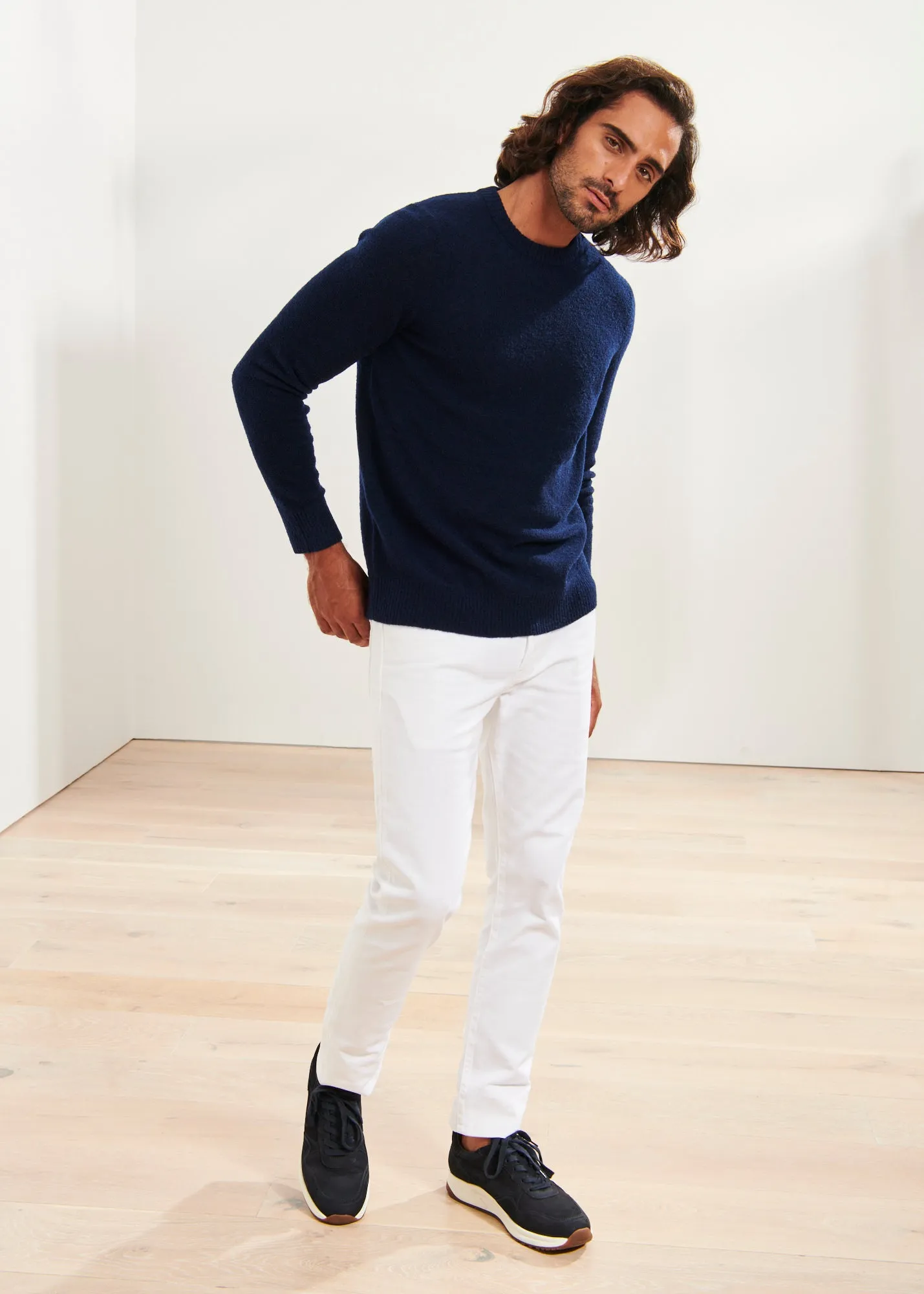 BOUCLE MERINO CREWNECK