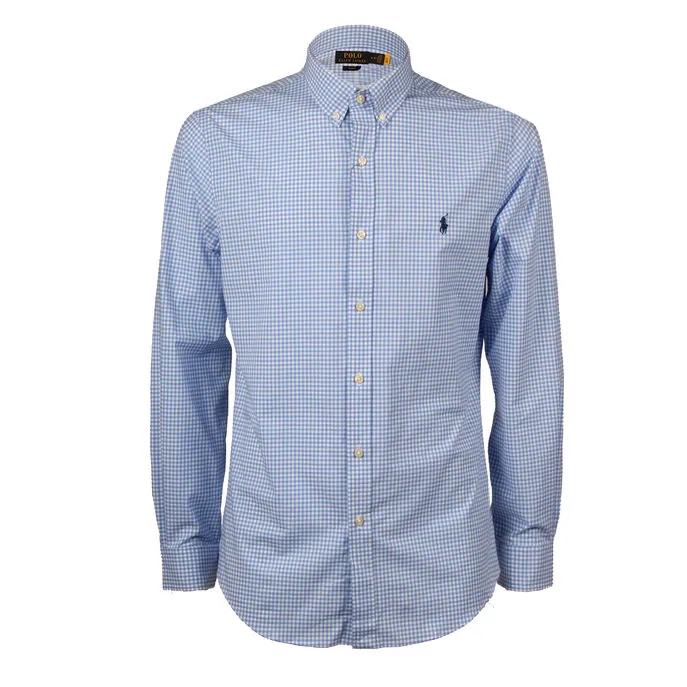 CAMICIA POPELINE SLIM FIT Uomo Blue/White