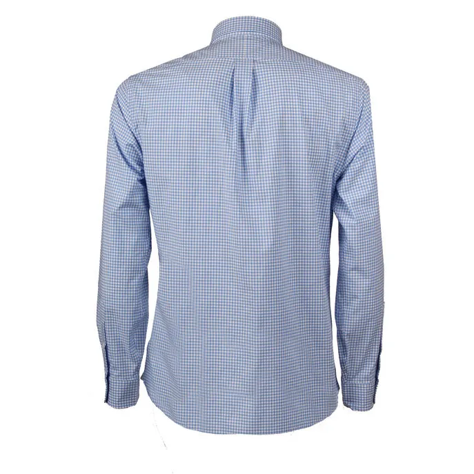 CAMICIA POPELINE SLIM FIT Uomo Blue/White