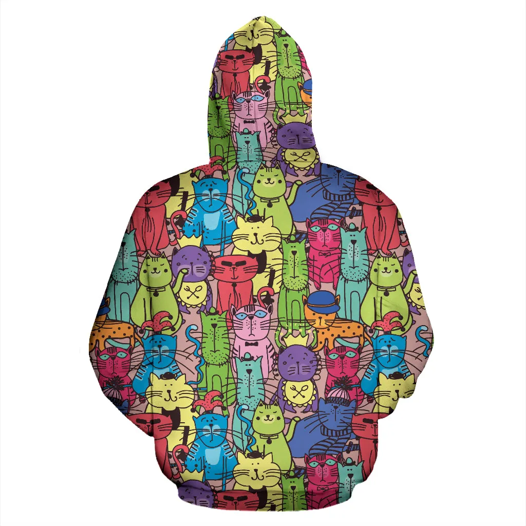 Cartoon Cat Hoodies