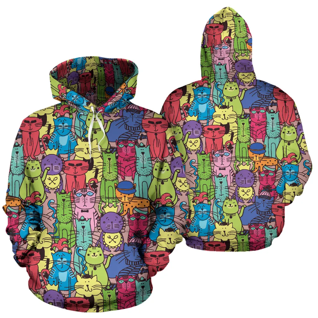 Cartoon Cat Hoodies