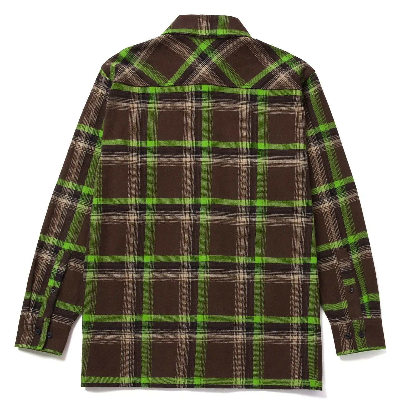 CHEMISE HUF SORRENTO FLANNEL CHOCOLATE