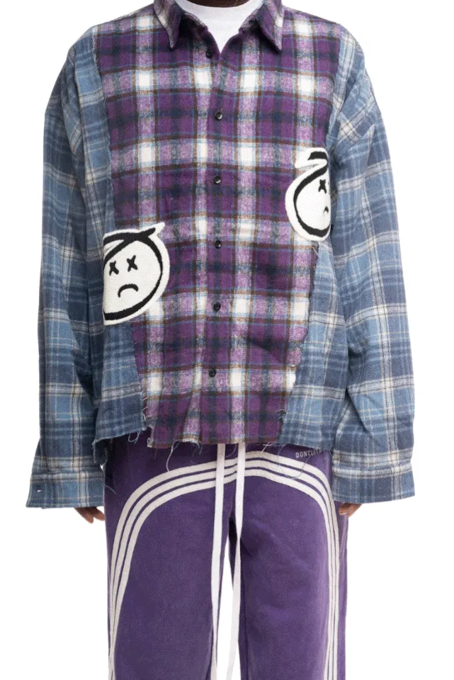 Chenille Boy Flannel Purple