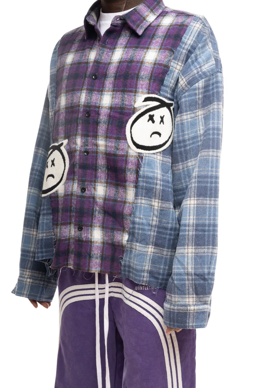 Chenille Boy Flannel Purple