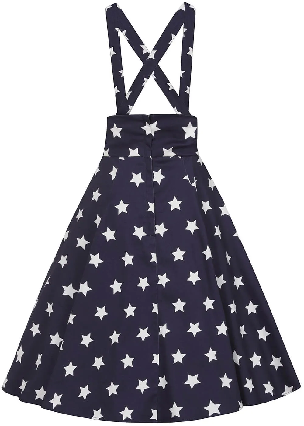 Collectif Alexa Stars 50's Swing Skirt Navy