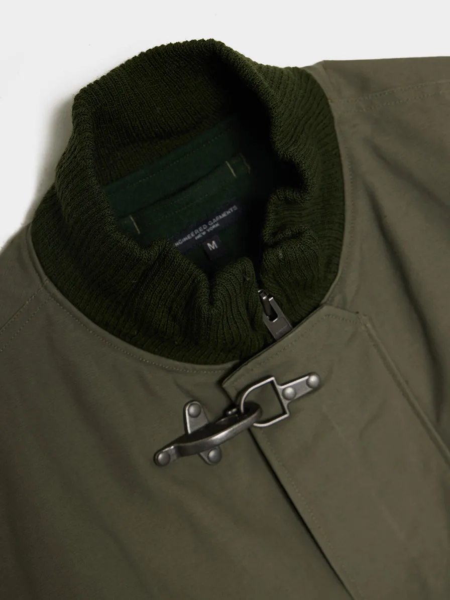 Cotton Double Cloth Deck Jacket, Olive