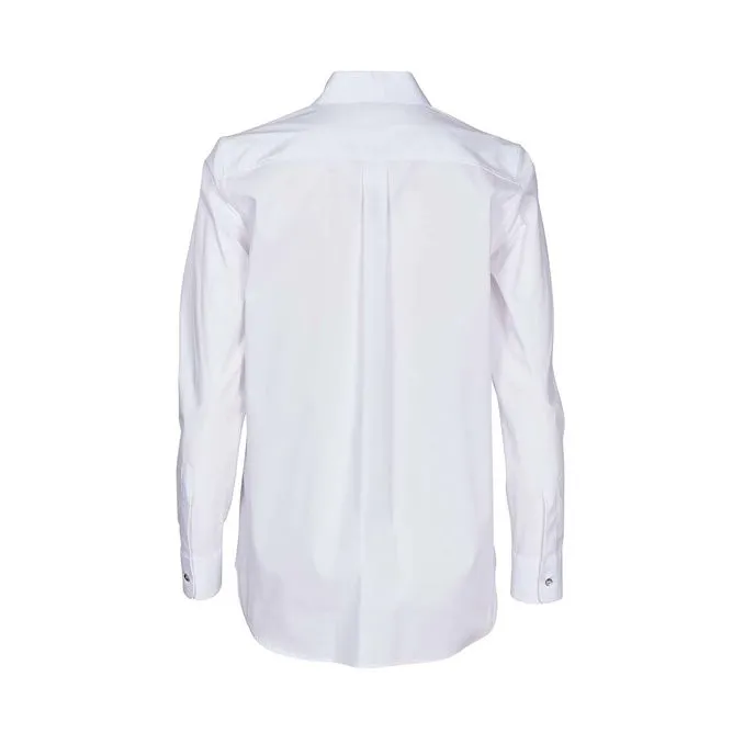 COTTON SHIRT WITH POCKETS Woman White