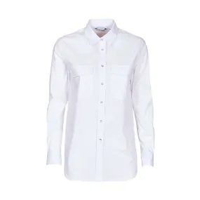 COTTON SHIRT WITH POCKETS Woman White