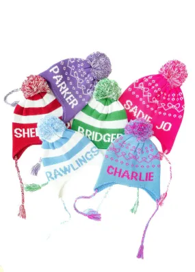 Custom Knit Name Hat Toboggan