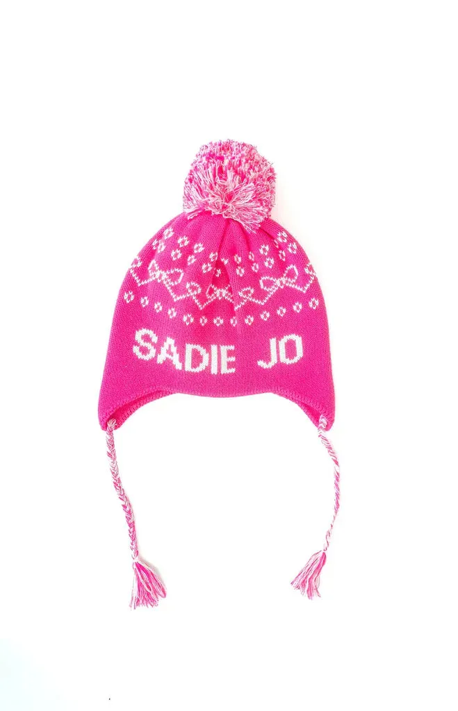 Custom Knit Name Hat Toboggan