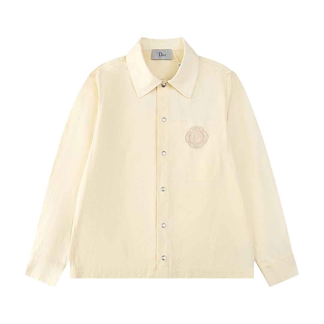 Dior 24SS embroidered badge logo shirt 3.21