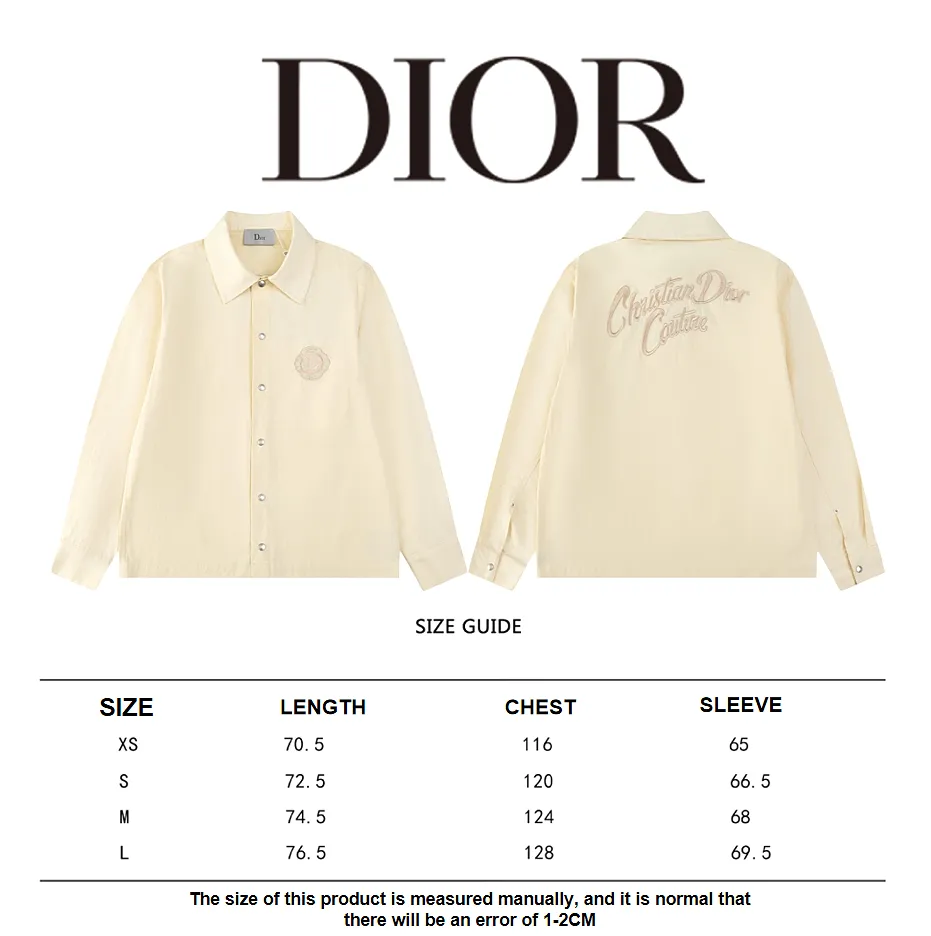 Dior 24SS embroidered badge logo shirt 3.21