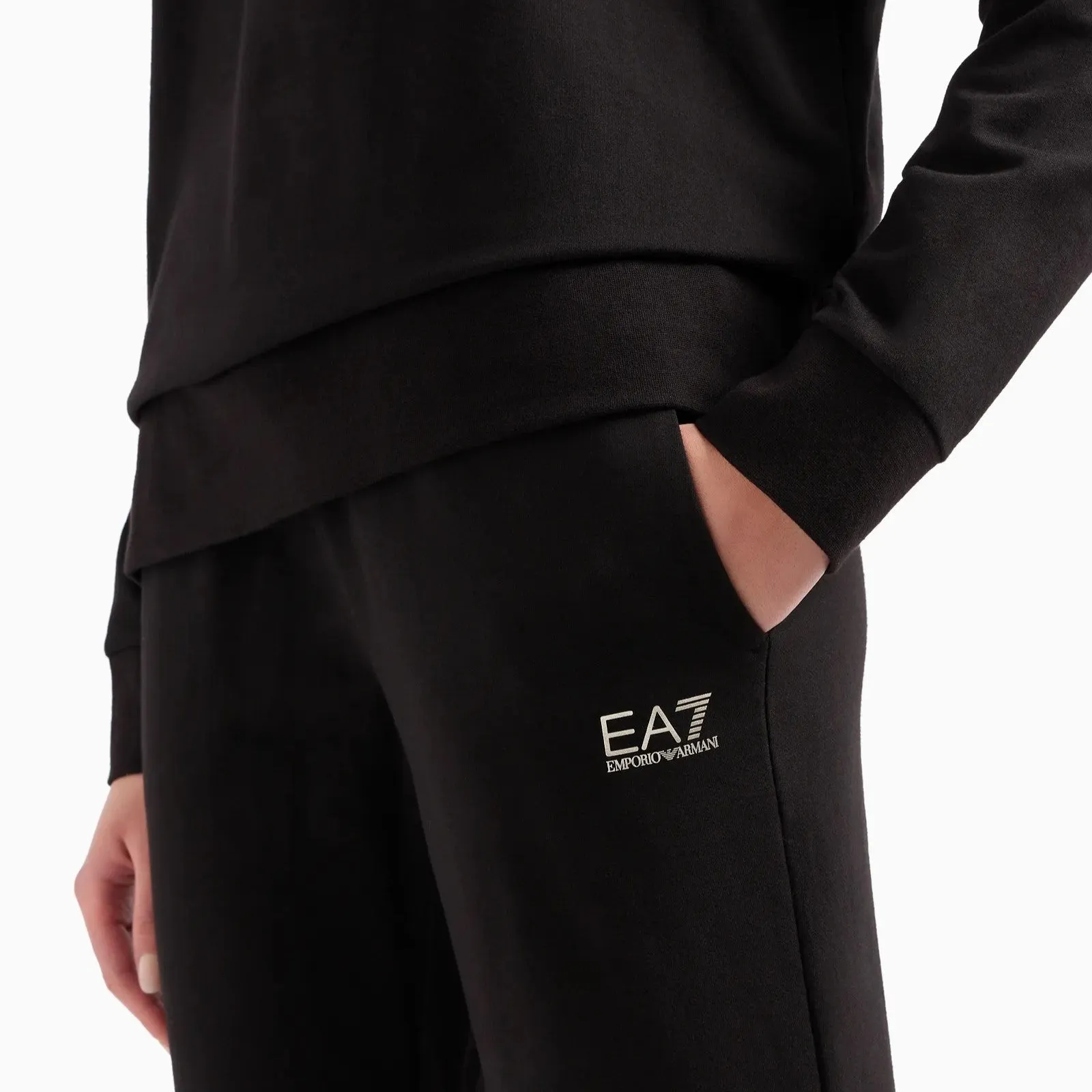 EA7 Womens Stretch-cotton 2pce Tracksuit