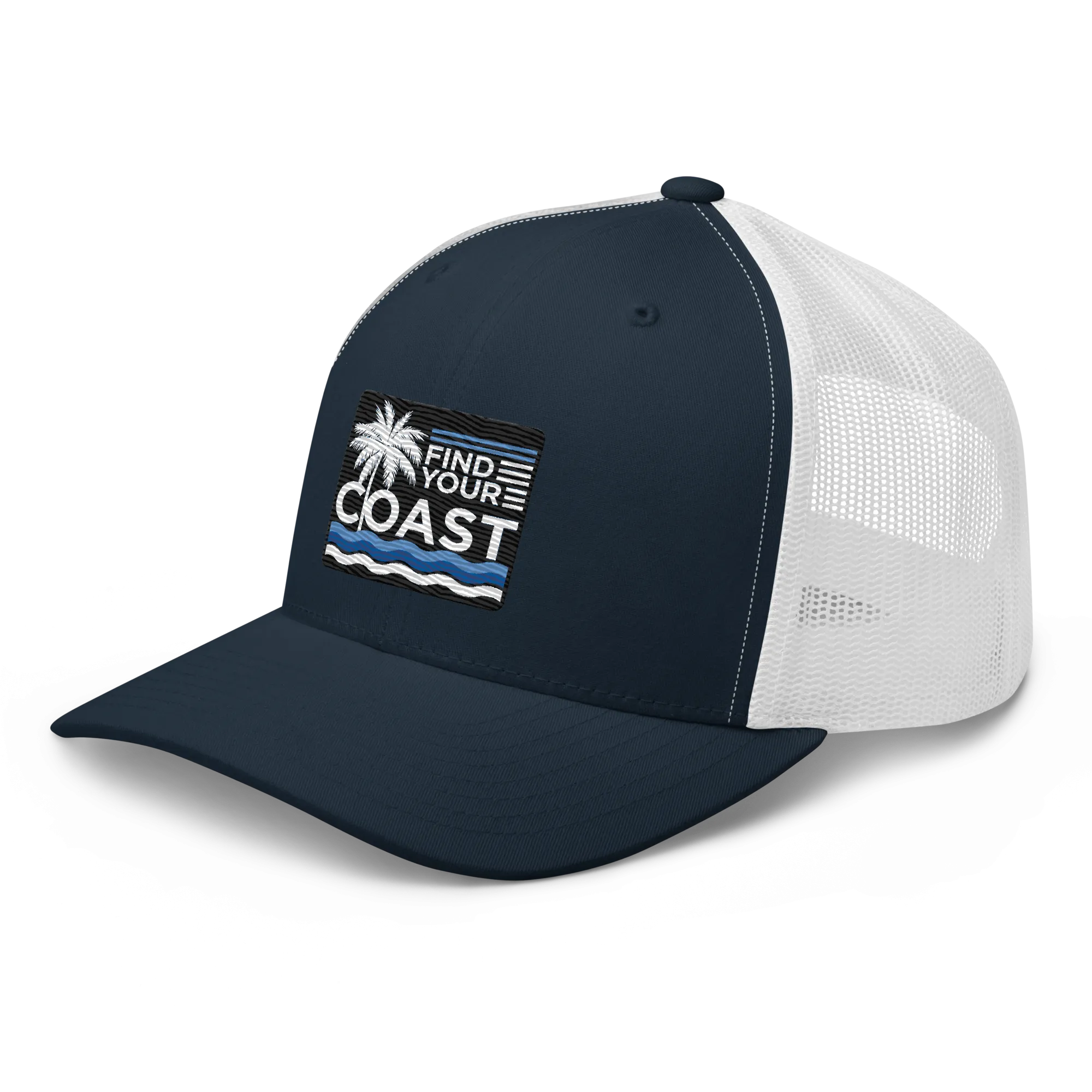 Find Your Coast Embroidered Trucker Hats