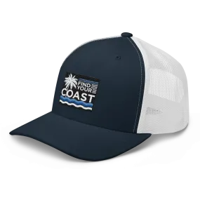 Find Your Coast Embroidered Trucker Hats