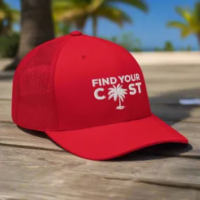 Find Your Coast Palm Trucker Hats