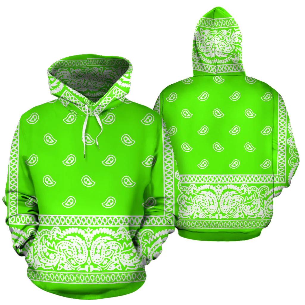 Green Bandanna Hoodie