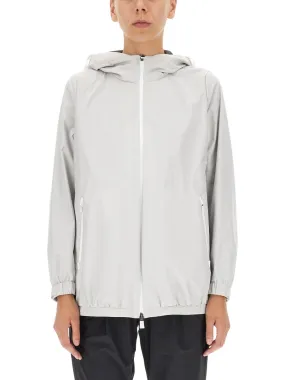 Herno Hooded Zip-Up Cropped Jacket