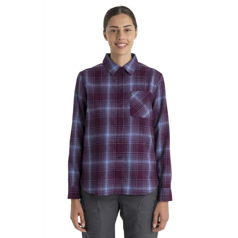 icebreaker  Merino 200 Dawnder LS Flannel Shirt Plaid - Camicia - Donna