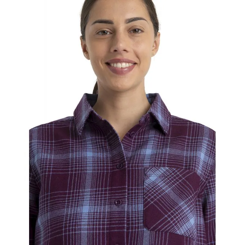 icebreaker  Merino 200 Dawnder LS Flannel Shirt Plaid - Camicia - Donna