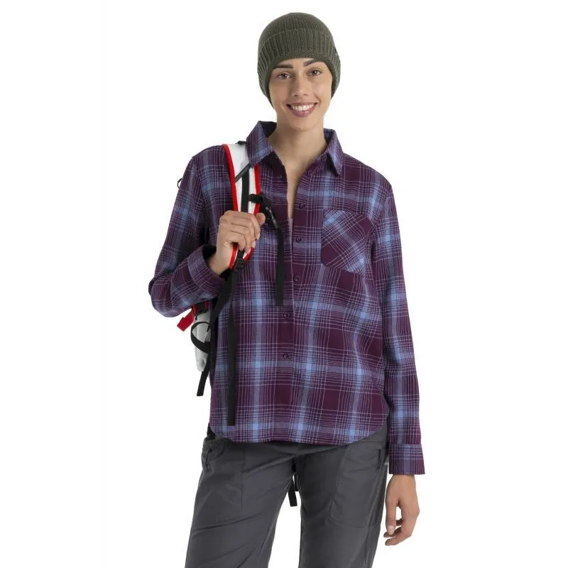 icebreaker  Merino 200 Dawnder LS Flannel Shirt Plaid - Camicia - Donna