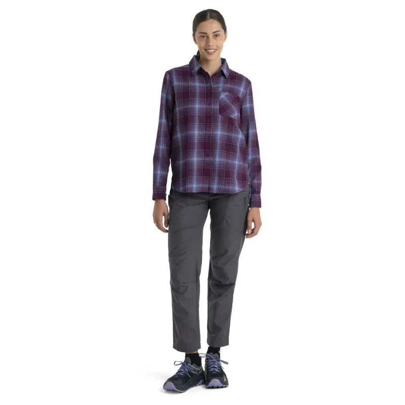 icebreaker  Merino 200 Dawnder LS Flannel Shirt Plaid - Camicia - Donna