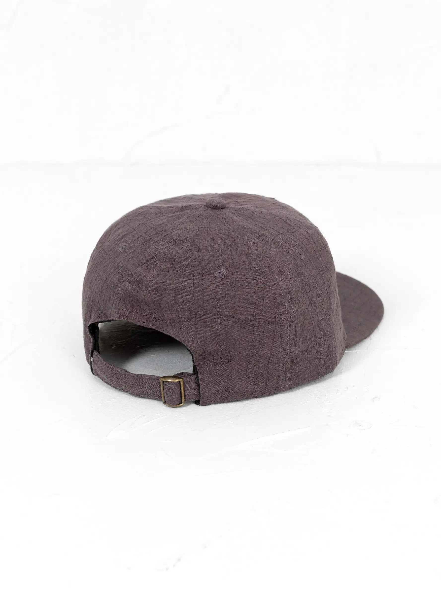 Japanese Cotton Dobby 5 Panel Cap Brown