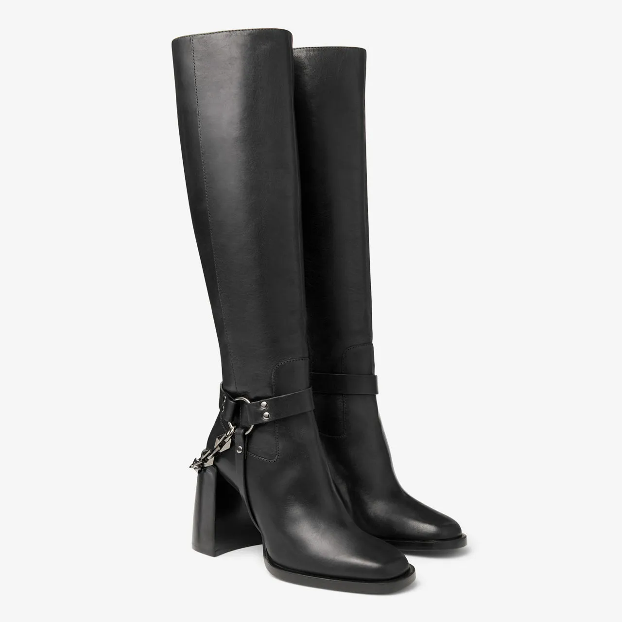 JIMMY CHOO Isabelle 95 Knee High Boots - Black