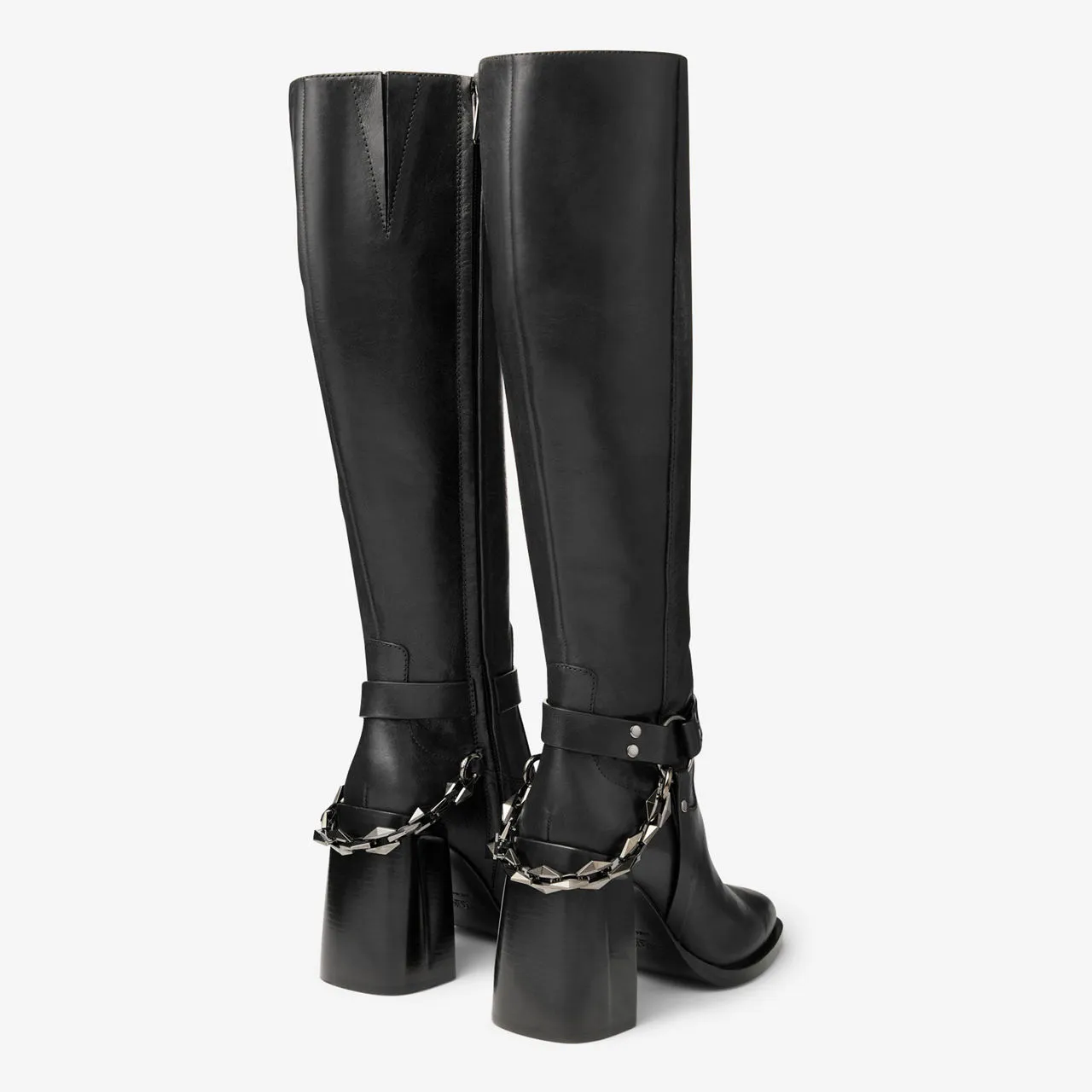 JIMMY CHOO Isabelle 95 Knee High Boots - Black