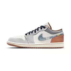 Jordan 1 Low SE Phantom Repaired Denim Swoosh