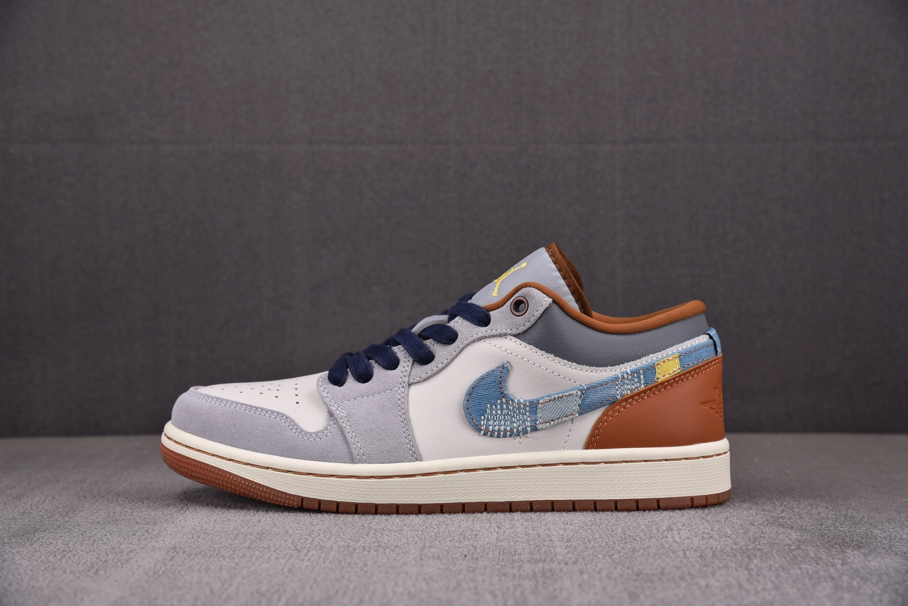 Jordan 1 Low SE Phantom Repaired Denim Swoosh