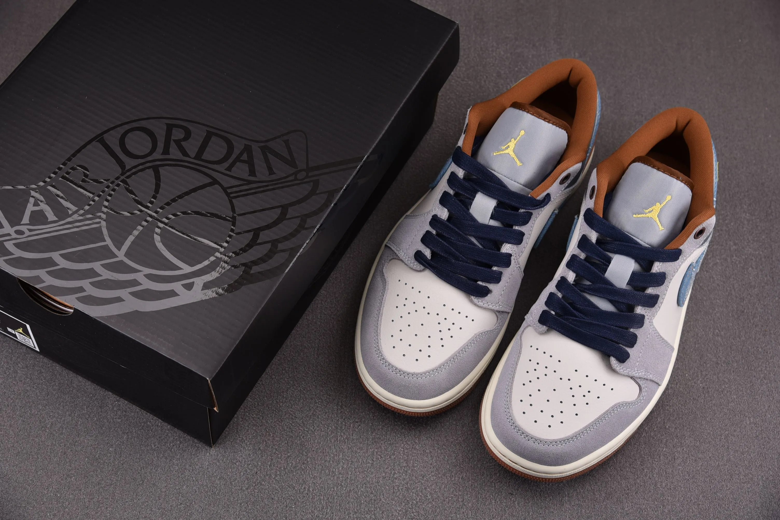 Jordan 1 Low SE Phantom Repaired Denim Swoosh