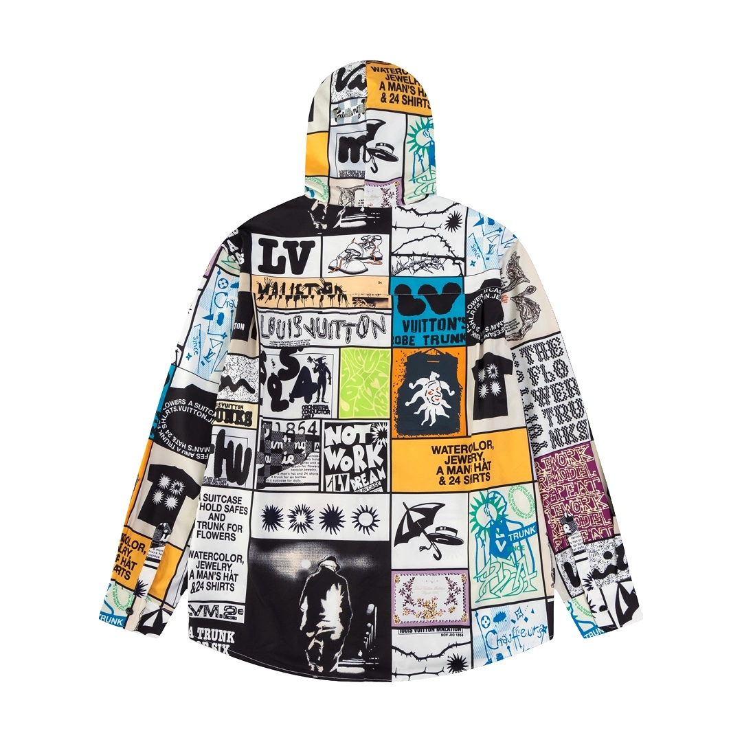 Louis Vuitton 24SS Fanzine patchwork logo design hooded shirt 3.21