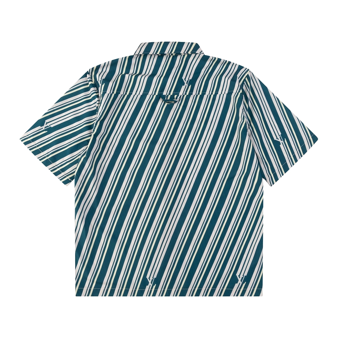 Louis Vuitton 24SS striped print short-sleeved shirt 3.21