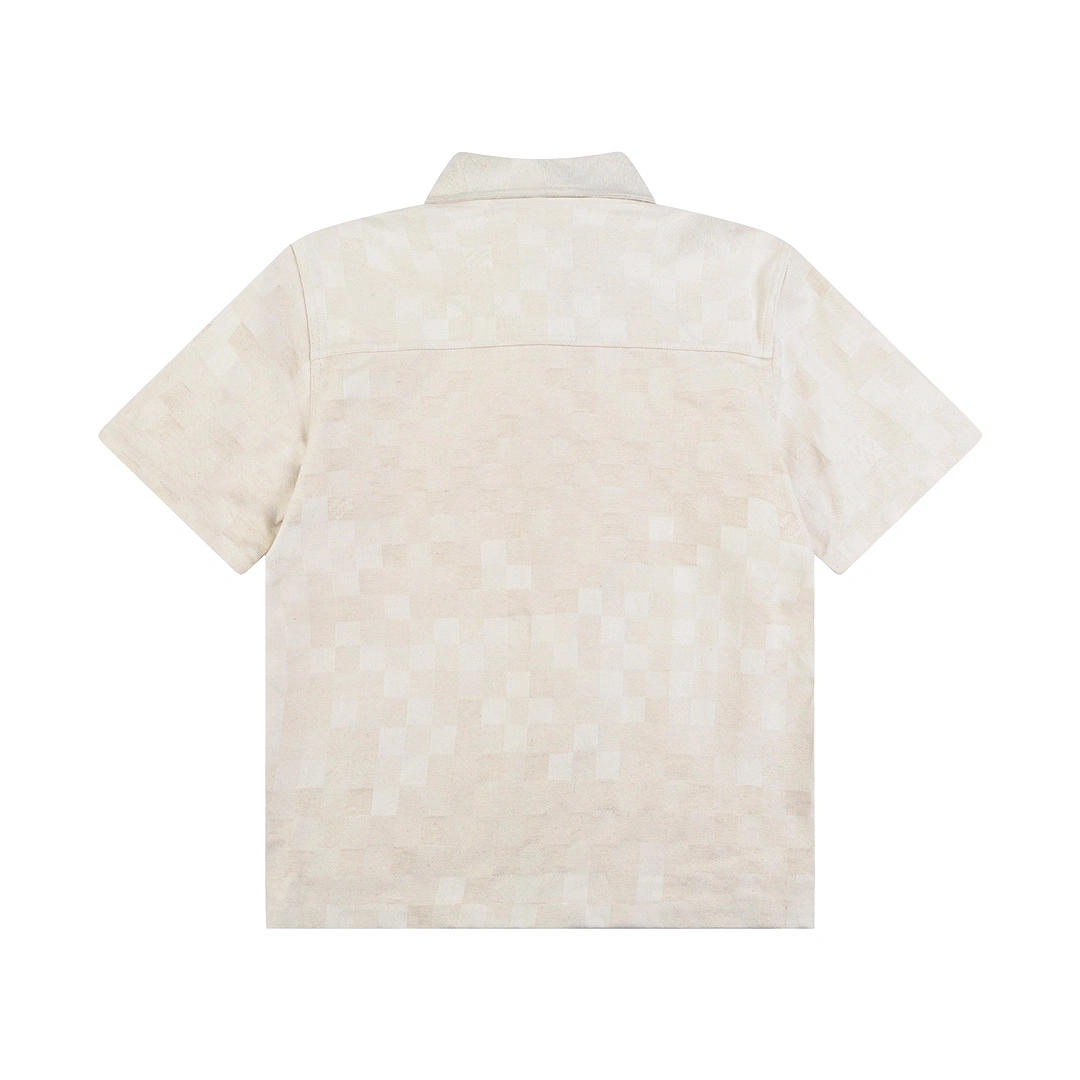 Louis Vuitton 24SS washed embroidered mosaic design short-sleeved shirt 3.21