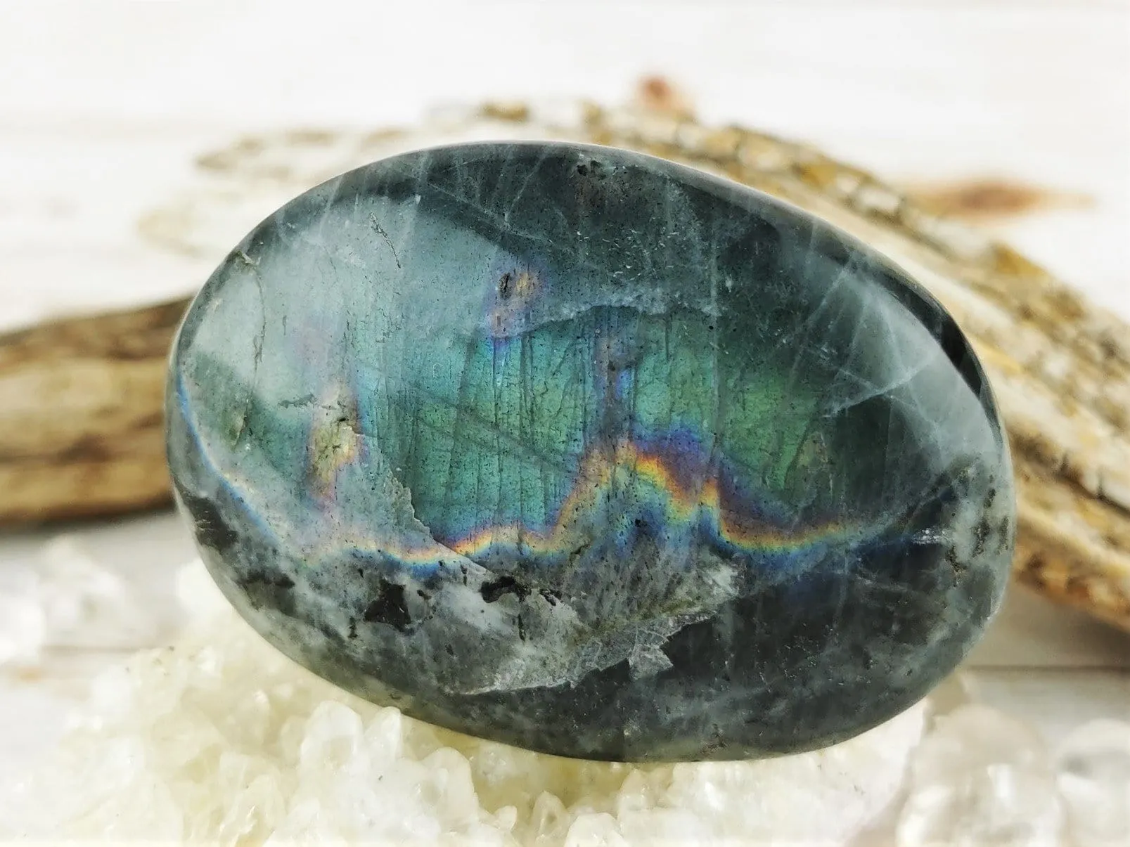 Madagascar Labradorite Palm Stones