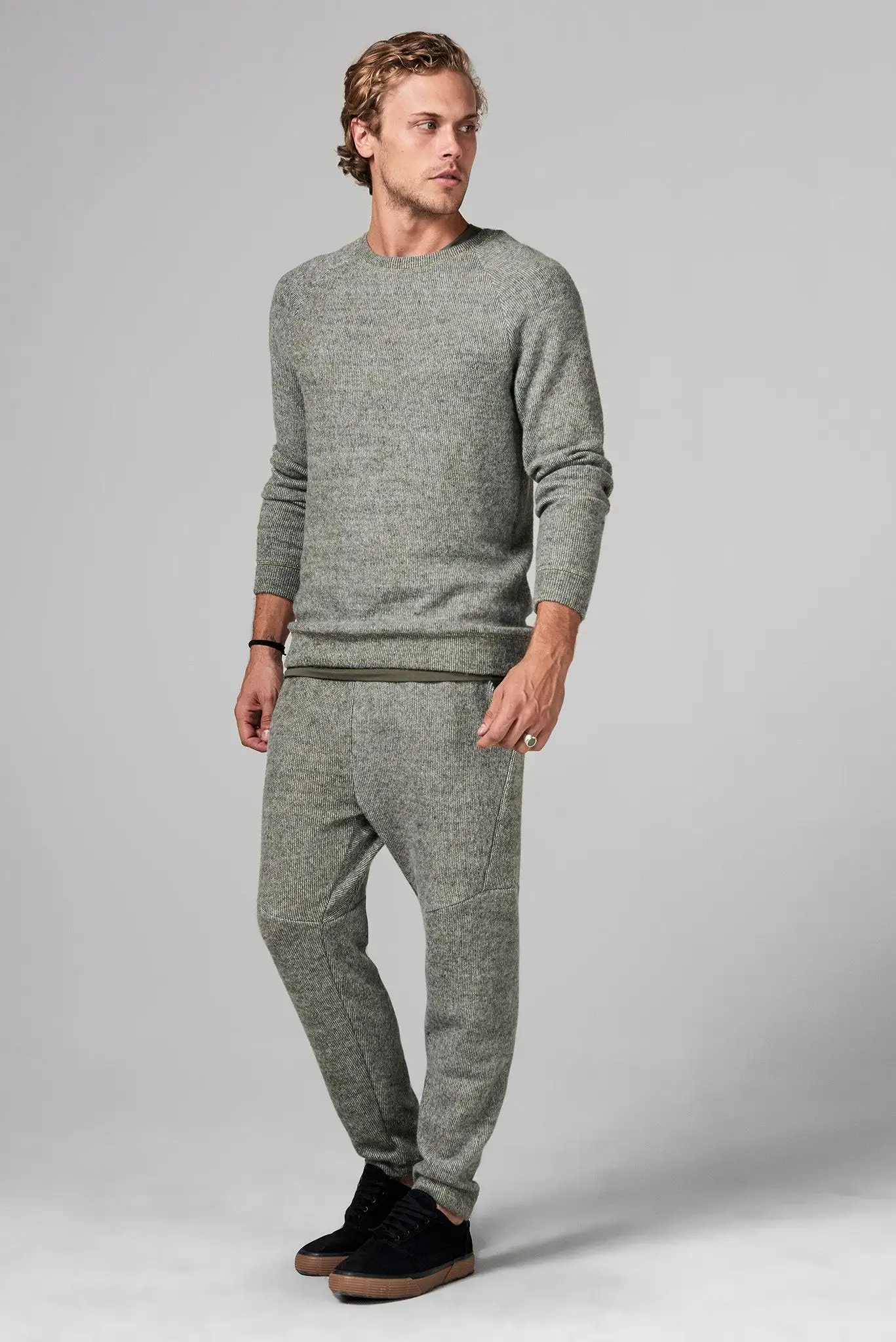 Men's Soft Knit Melange Jogger Pant