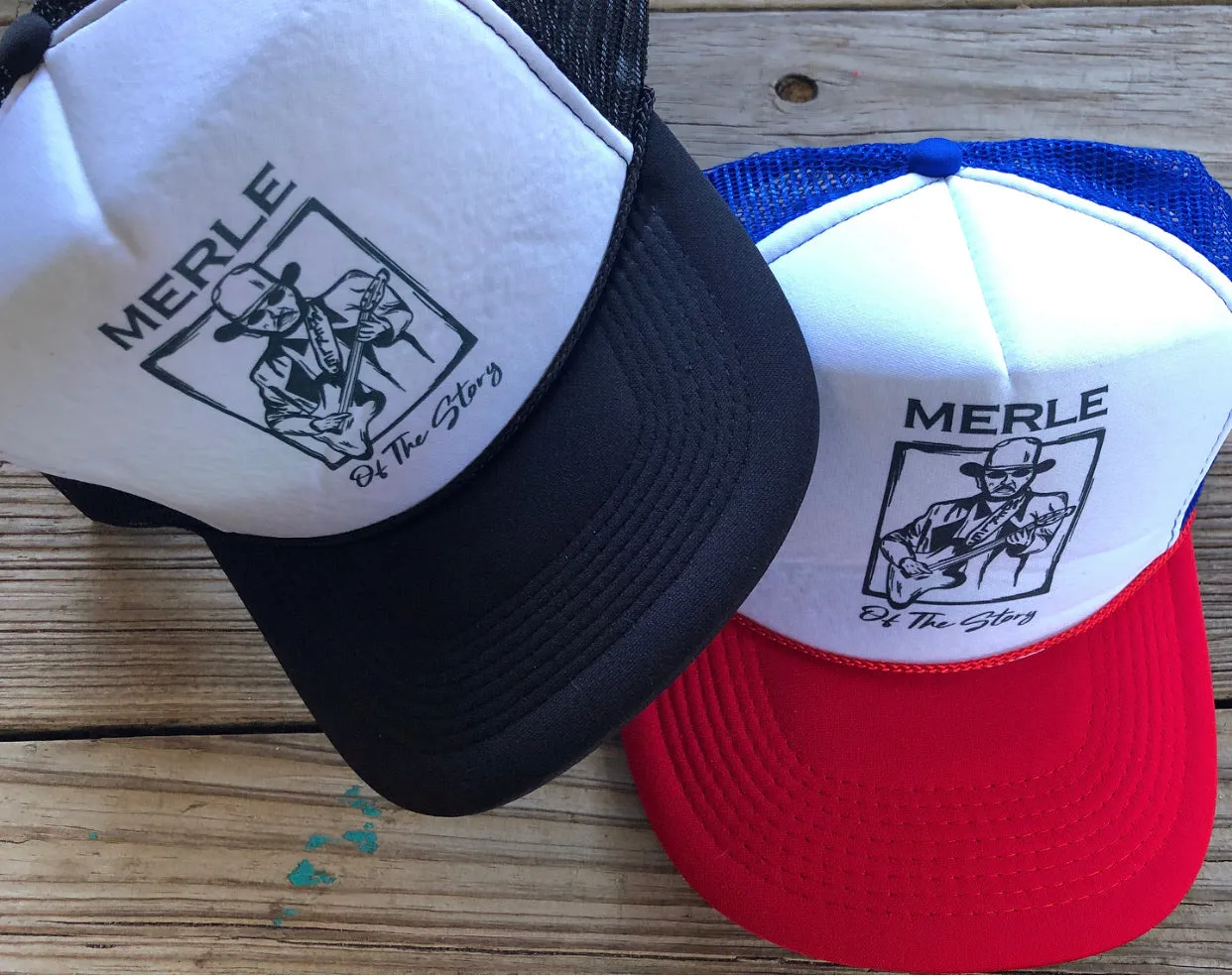 Merle of the Story Snap Back Trucker Hats