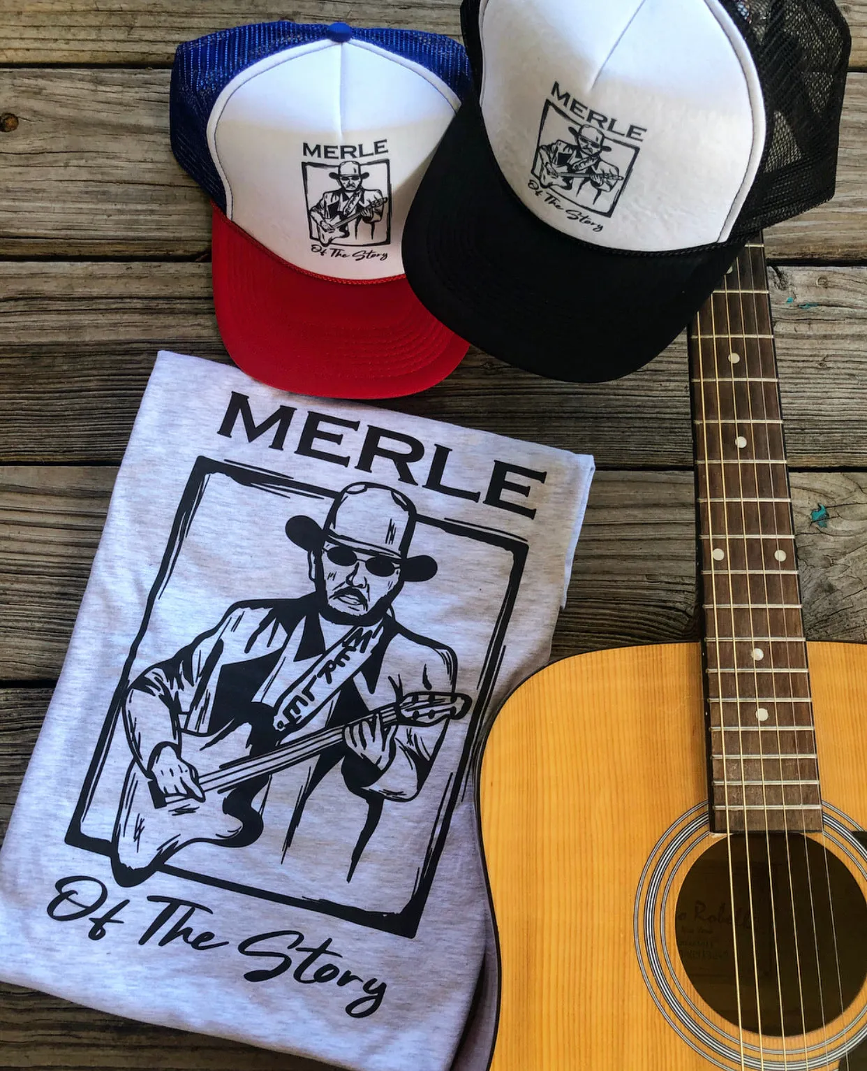 Merle of the Story Snap Back Trucker Hats