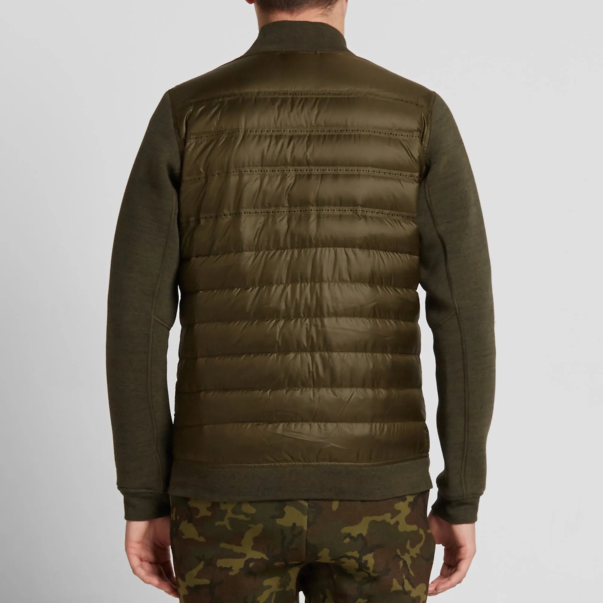 Nike Tech Fleece Aeroloft Bomber JacketDark Loden & Cargo Khaki