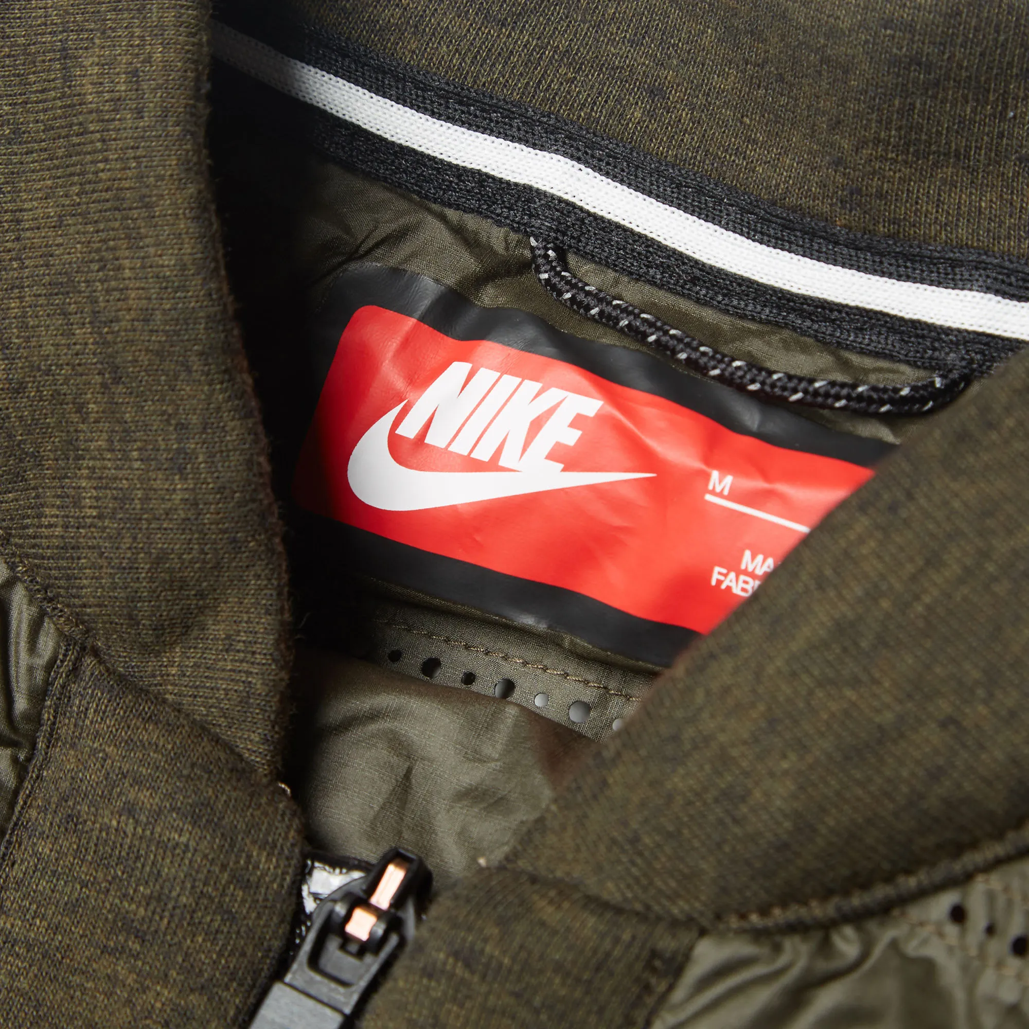 Nike Tech Fleece Aeroloft Bomber JacketDark Loden & Cargo Khaki