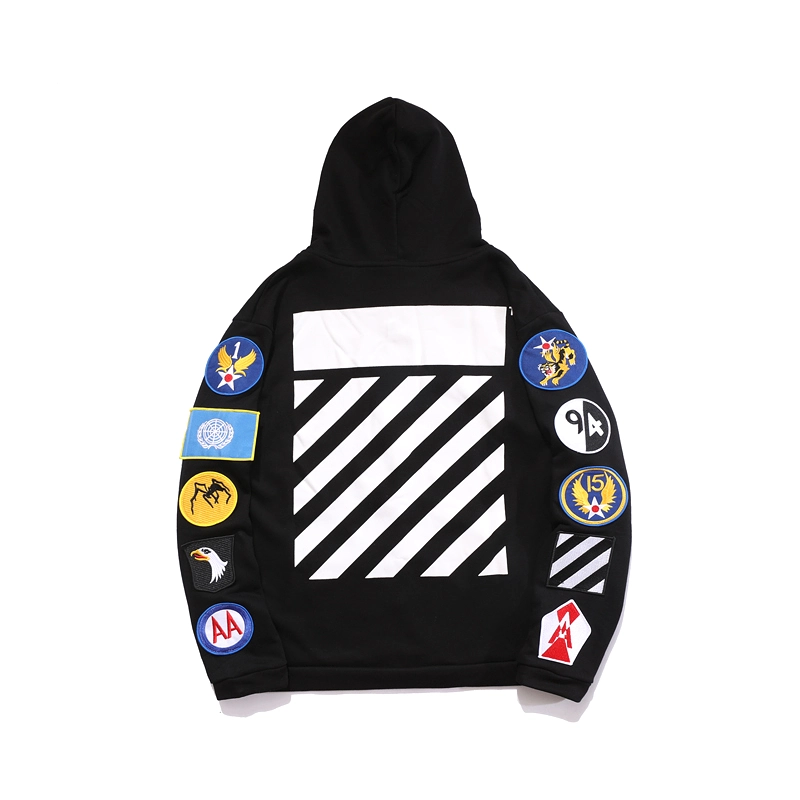 Off-White 24SS armband design long-sleeved hooded sweatshirt 2.27